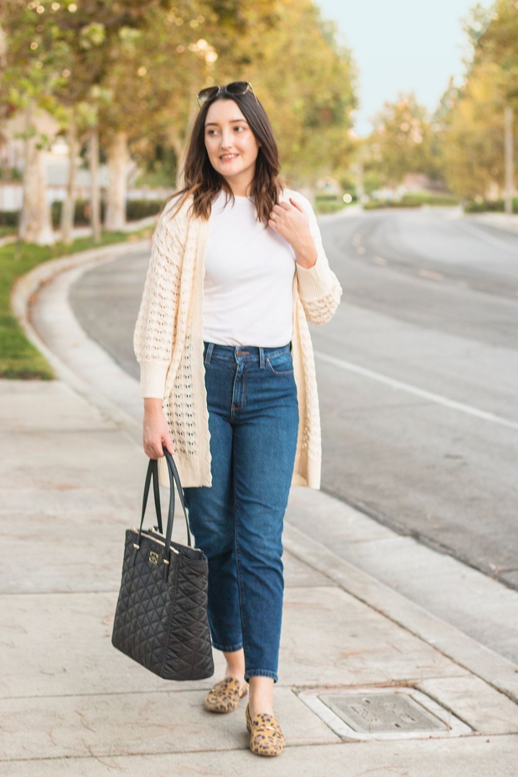 Cozy Cardigan and Leopard Print — Mom Jeans 2027
