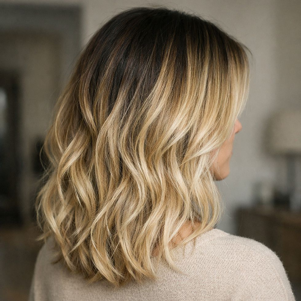 Curtain Bangs Visual Idea Curtain Bangs Visual Idea — Blonde Hair 2027 with Dark Roots