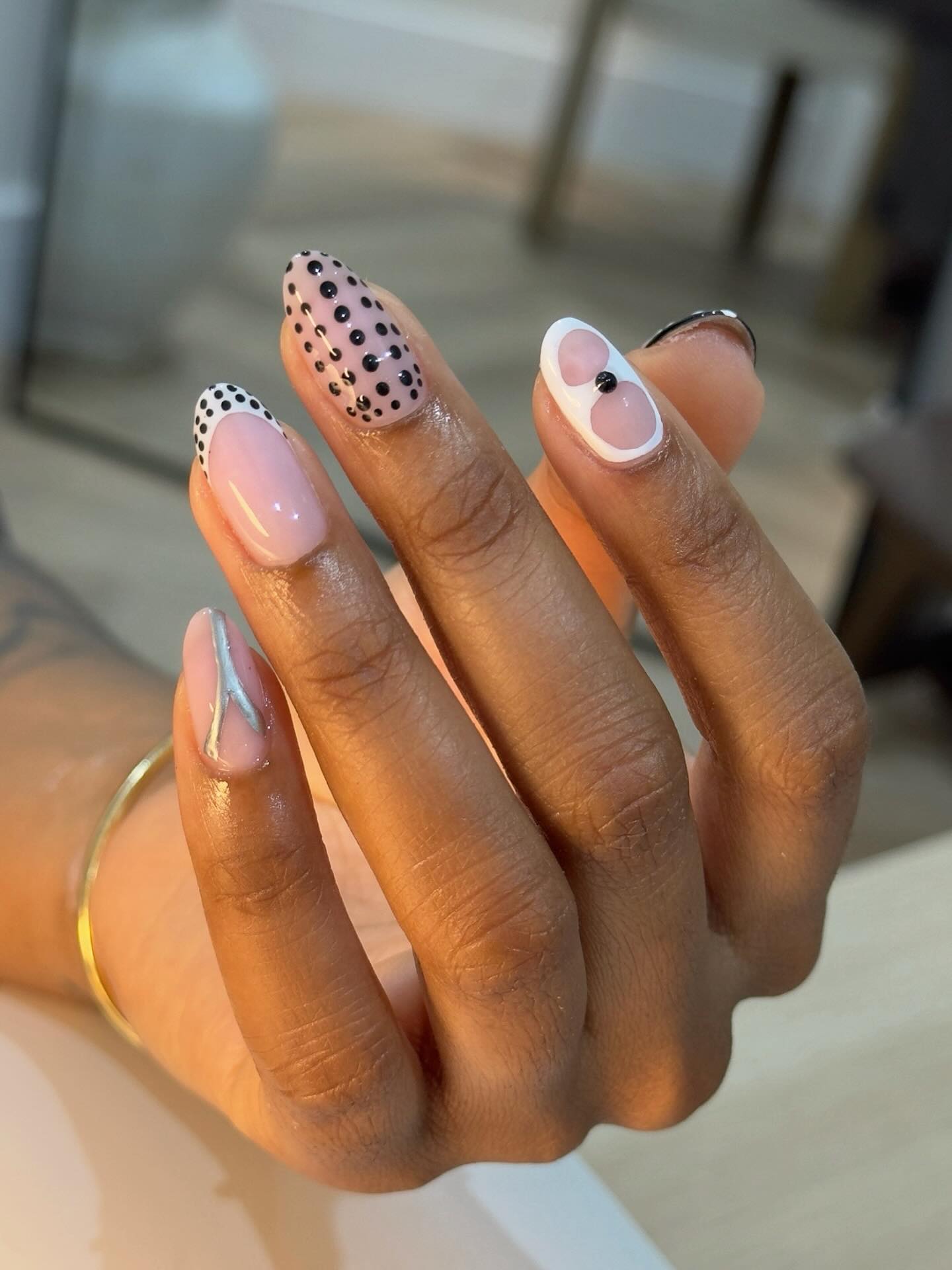 Mixed Art Short Almond Nails — Almond Nails 2027
