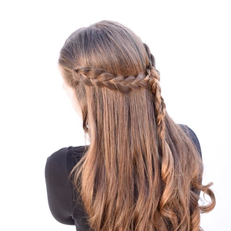 Brown Visual Idea Brown Visual Idea — Half Up Half Down Hairstyles 2027 with Weave