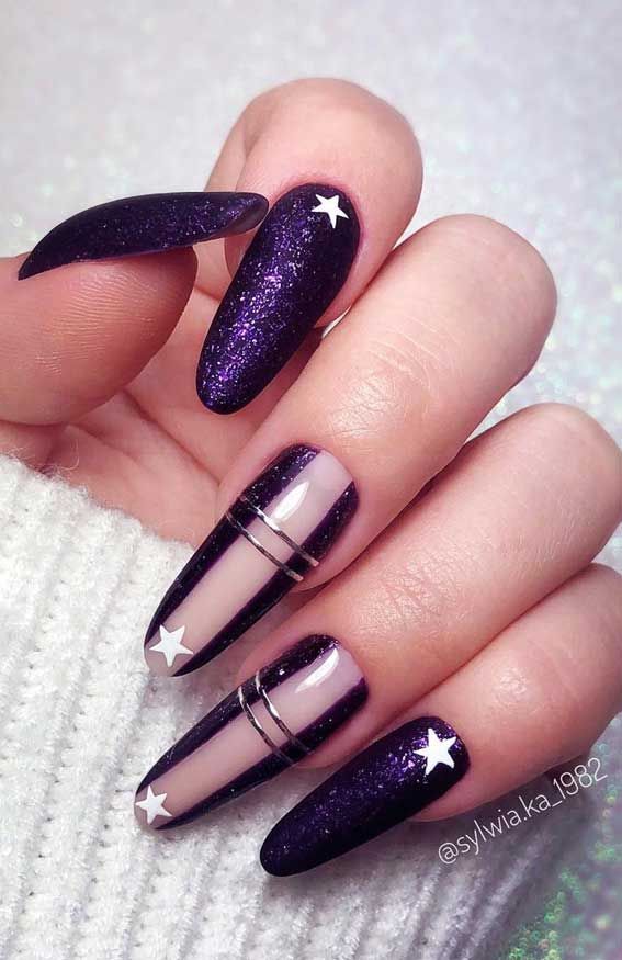 Neat Application Clean Lines Visual Idea — Winter Purple Nails 2027