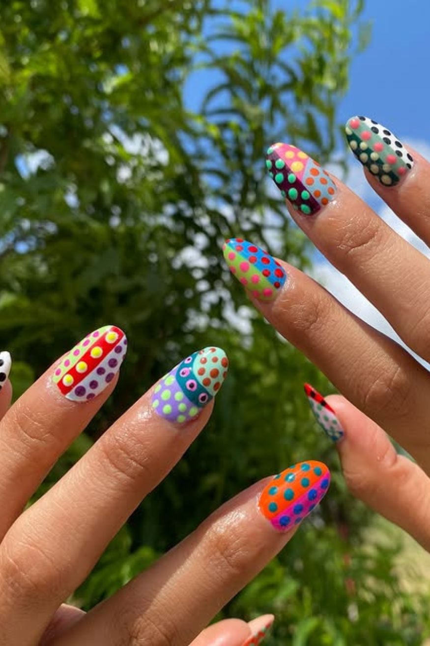 Both Hands Close-Up Visual Idea Both Hands Close-Up Visual Idea — Different Color Each Nail 2027