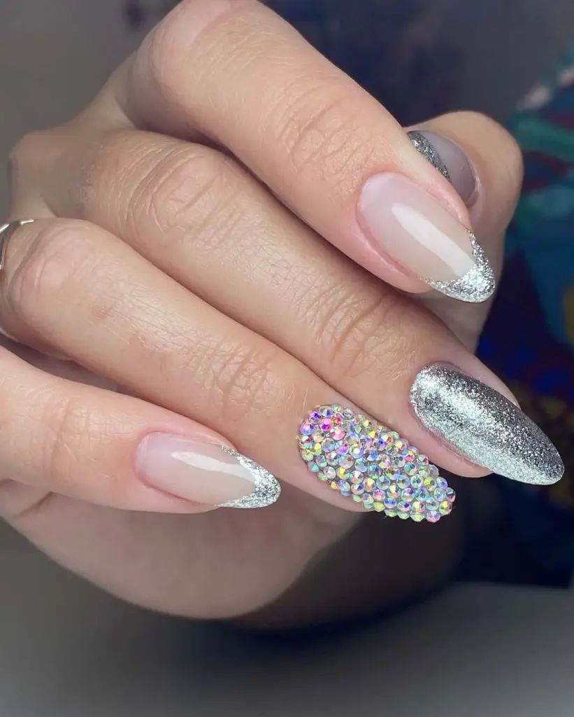 Precise Application Clean Lines Visual Idea Precise Application Clean Lines Visual Idea — Silver New Years Nails 2027