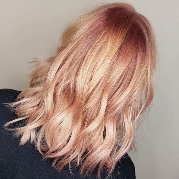 Peach And Rose Gold Blend Peach And Rose Gold Blend — Peach Blonde Hair 2027