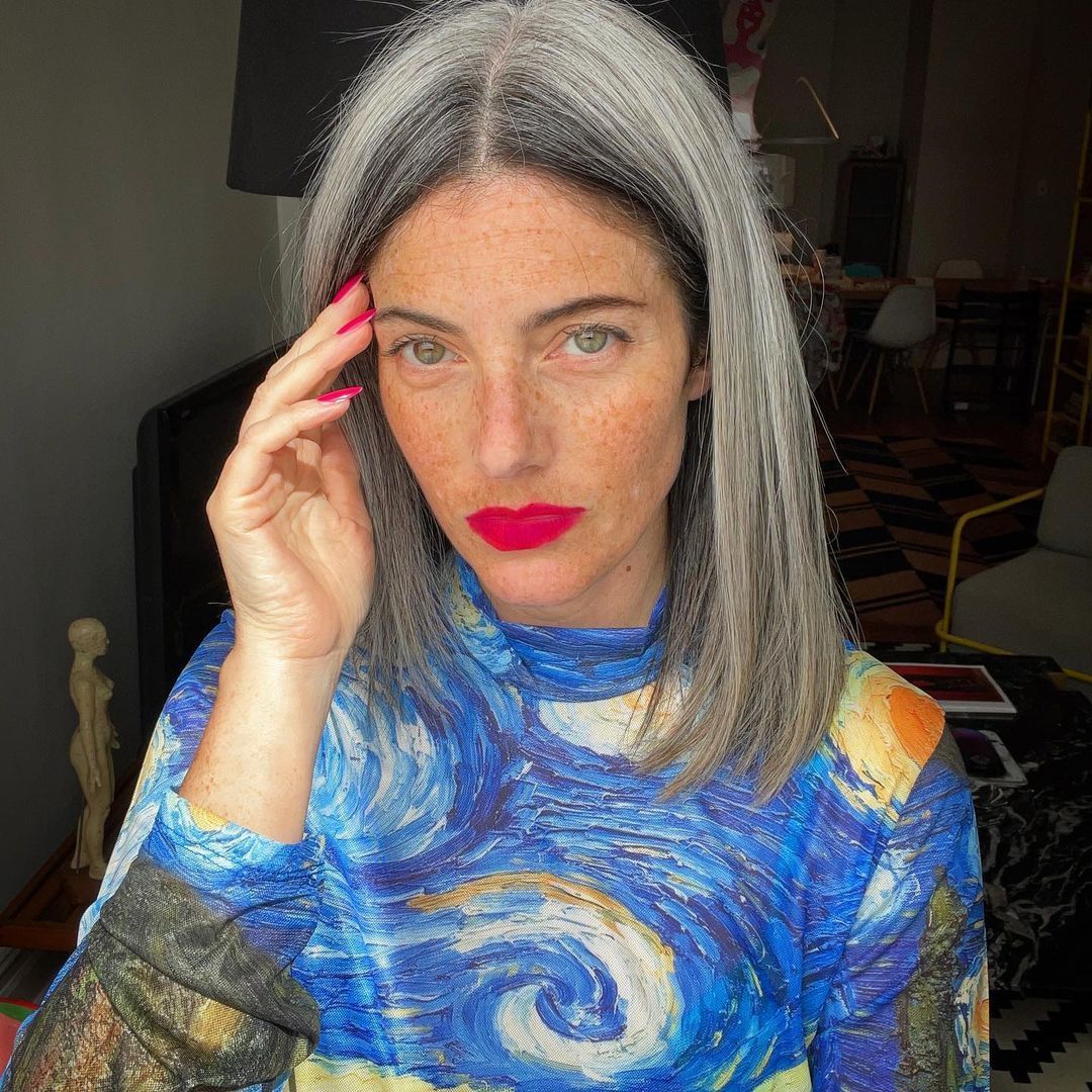 Collarbone Layers With Crown Volume — Transitioning to Gray Hair 2027