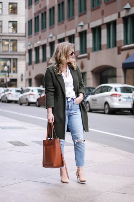 Sophisticated Layering with a Long Coat — Mom Jeans 2027