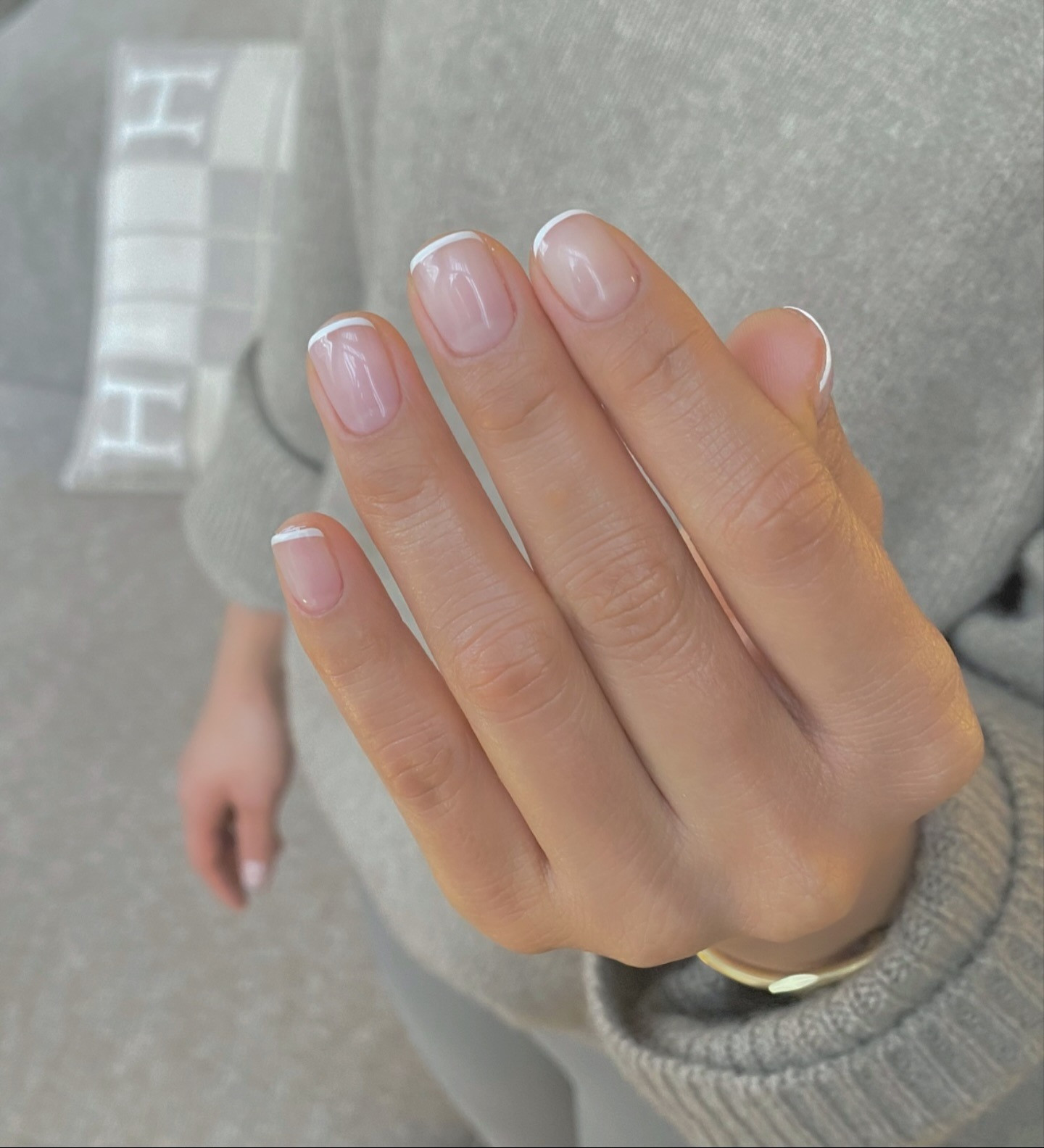Classic Sheer Pink French Short Square Nails Classic Sheer Pink French Short Square Nails — Practical Mom Nails 2027
