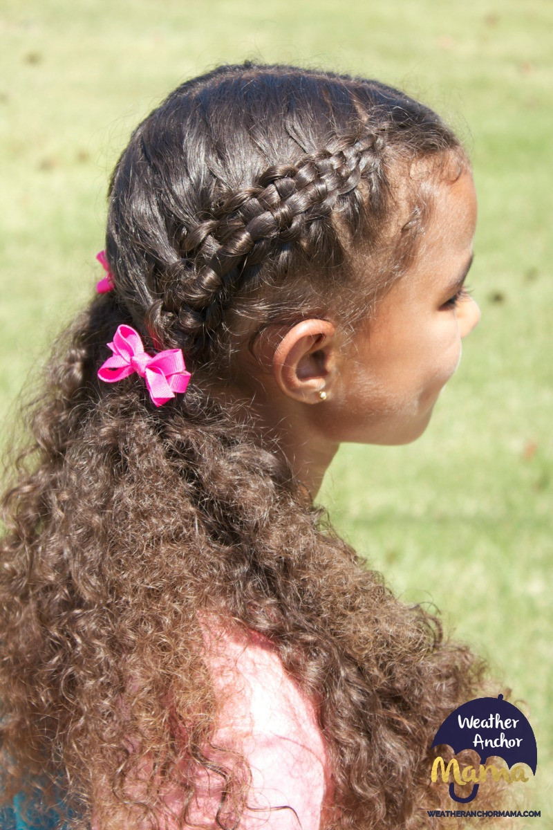 Zipper Braids with Loose Curls — School Hairstyles 2027 for Mixed Hair