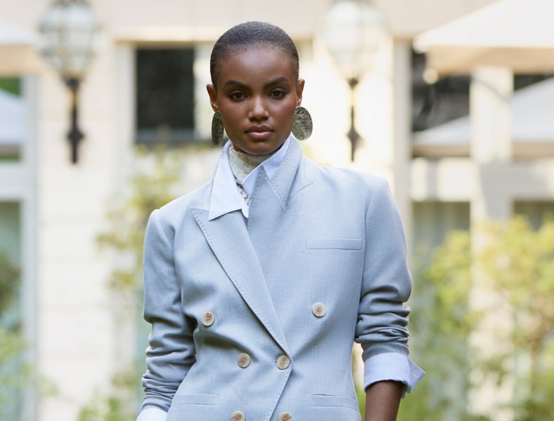 Structured European Chic: Light Blue Blazer and White Shirt Structured European Chic: Light Blue Blazer and White Shirt — Europe Outfits 2027