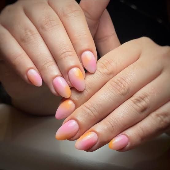 Glossy Visual Idea Glossy Visual Idea — Peach Almond Nails 2027