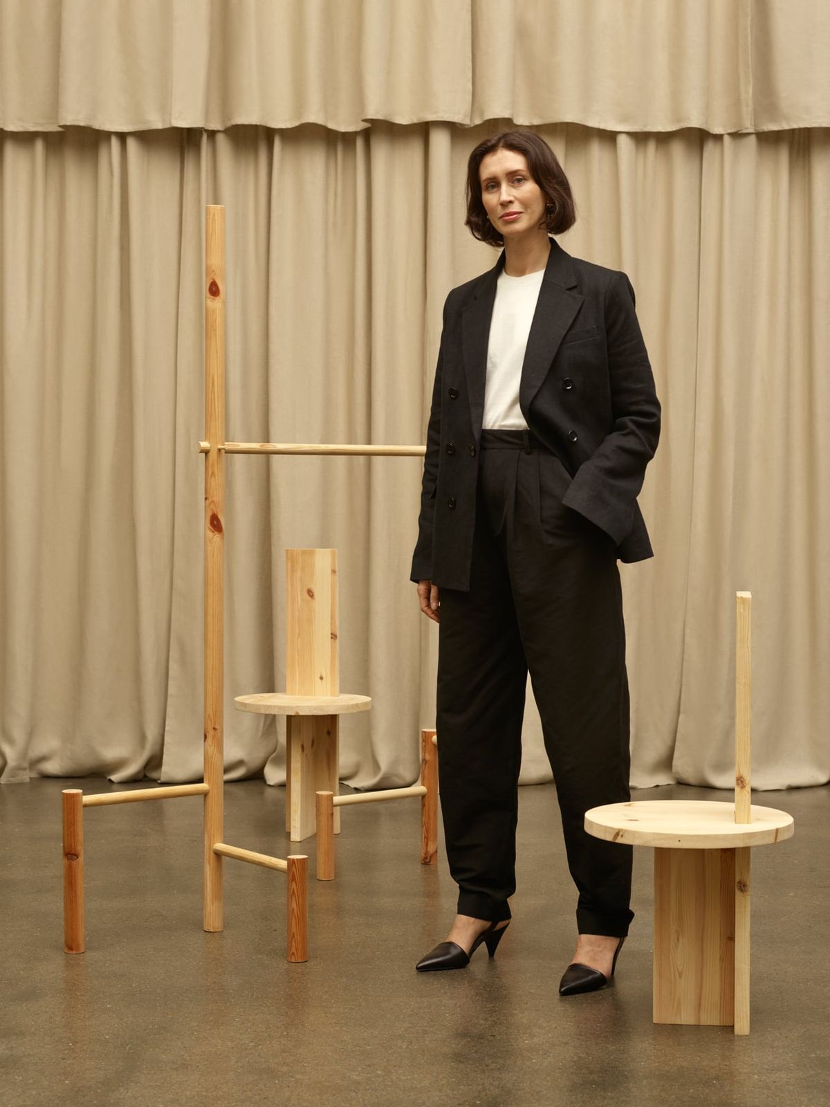 Tailored Black Suit with White T-Shirt for Modern Monochromatic Power Dressing — Minimal Scandinavian Outfits 2027