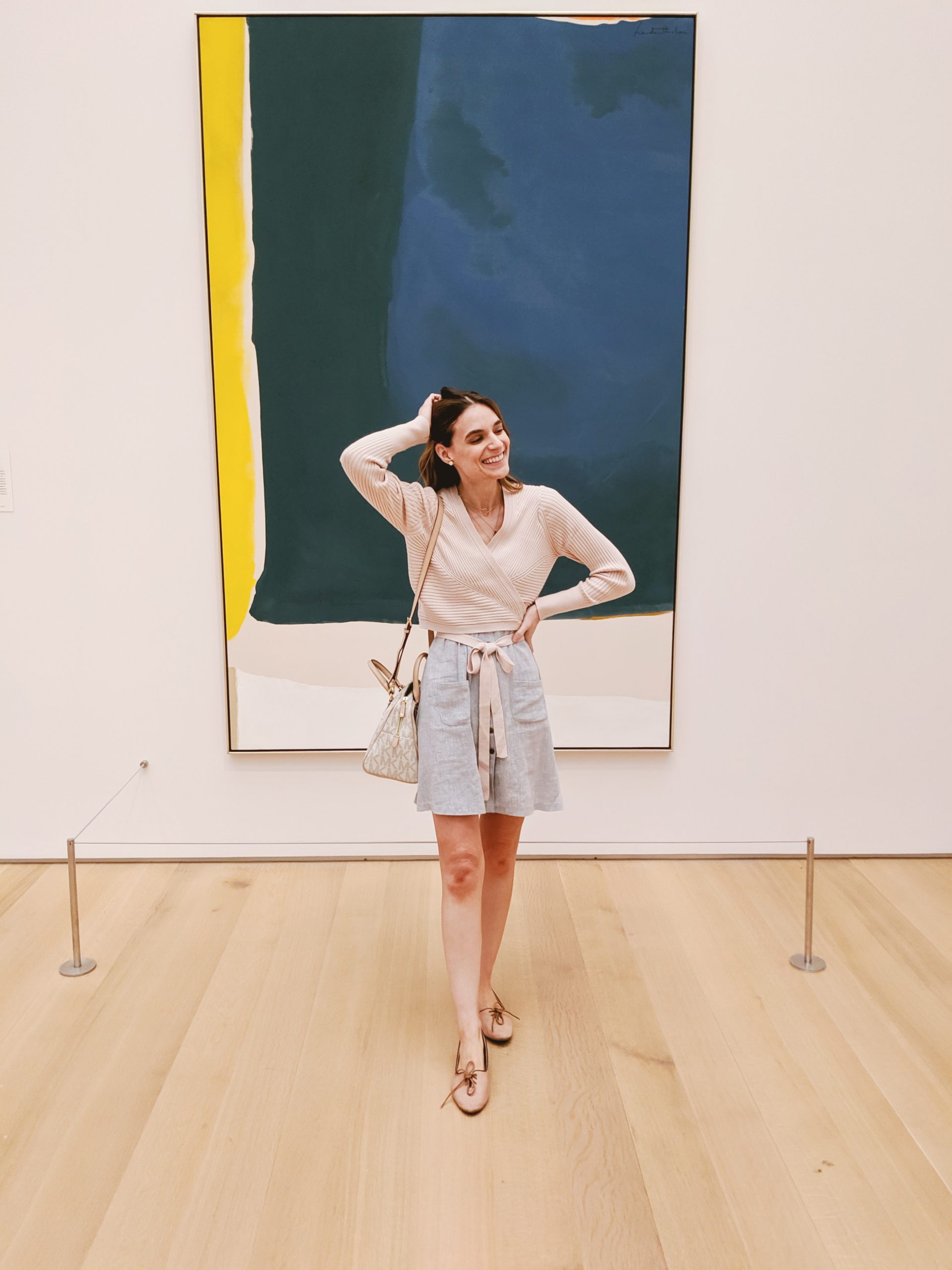 Ribbed Wrap Top and Shorts for a Casual Museum Day Out Ribbed Wrap Top and Shorts for a Casual Museum Day Out — Museum Outfits 2027