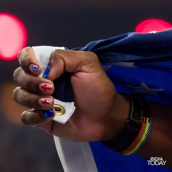 Patriotic Sports Event Visual Idea Patriotic Sports Event Visual Idea — Simple Gymnastics Nails 2027