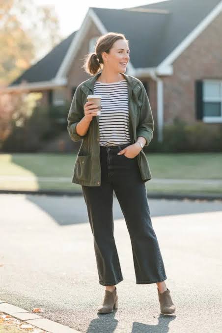 Everyday Essential: Utility Jacket with Wide-Leg Jeans Everyday Essential: Utility Jacket with Wide-Leg Jeans — Mom Outfits 2027
