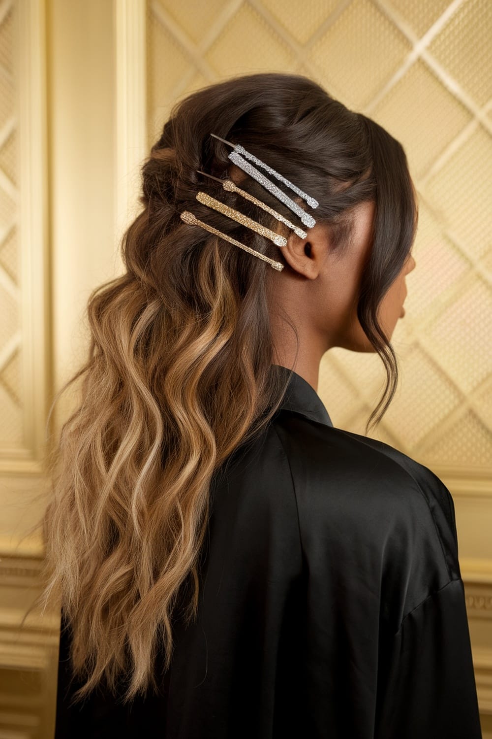 Ombre Braided Accent Waves Ombre Braided Accent Waves — Half Up Half Down Hairstyles 2027