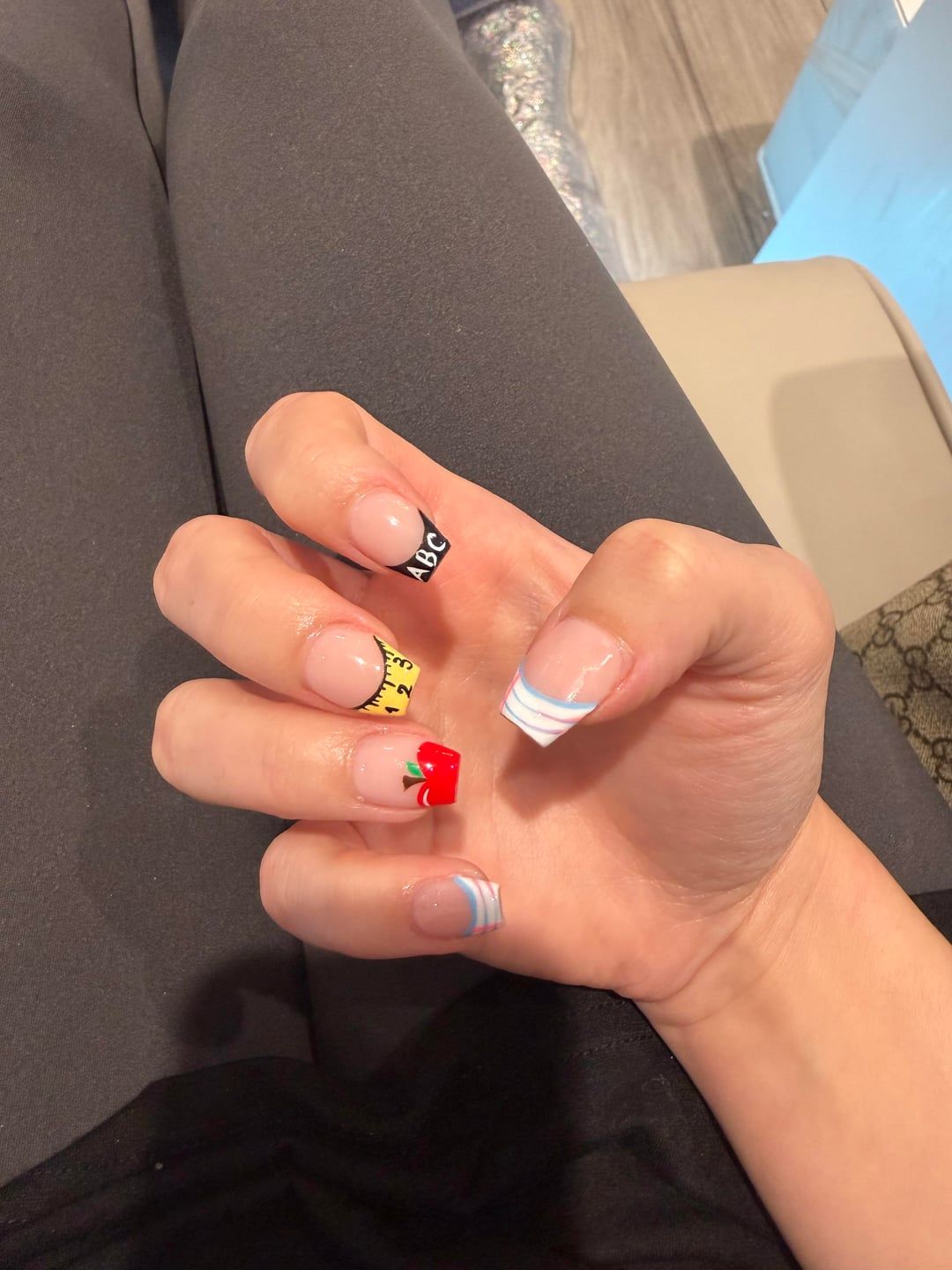 Black Yellow Red White Blue Clear Visual Idea Black Yellow Red White Blue Clear Visual Idea — Teacher Nails 2027