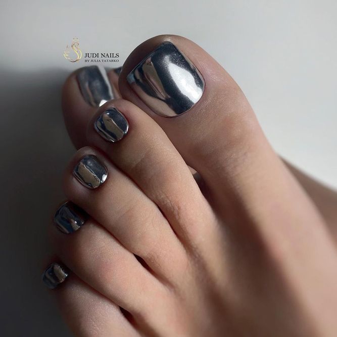 Chrome Visual Idea — Toe Nails 2027 for Women Over 60