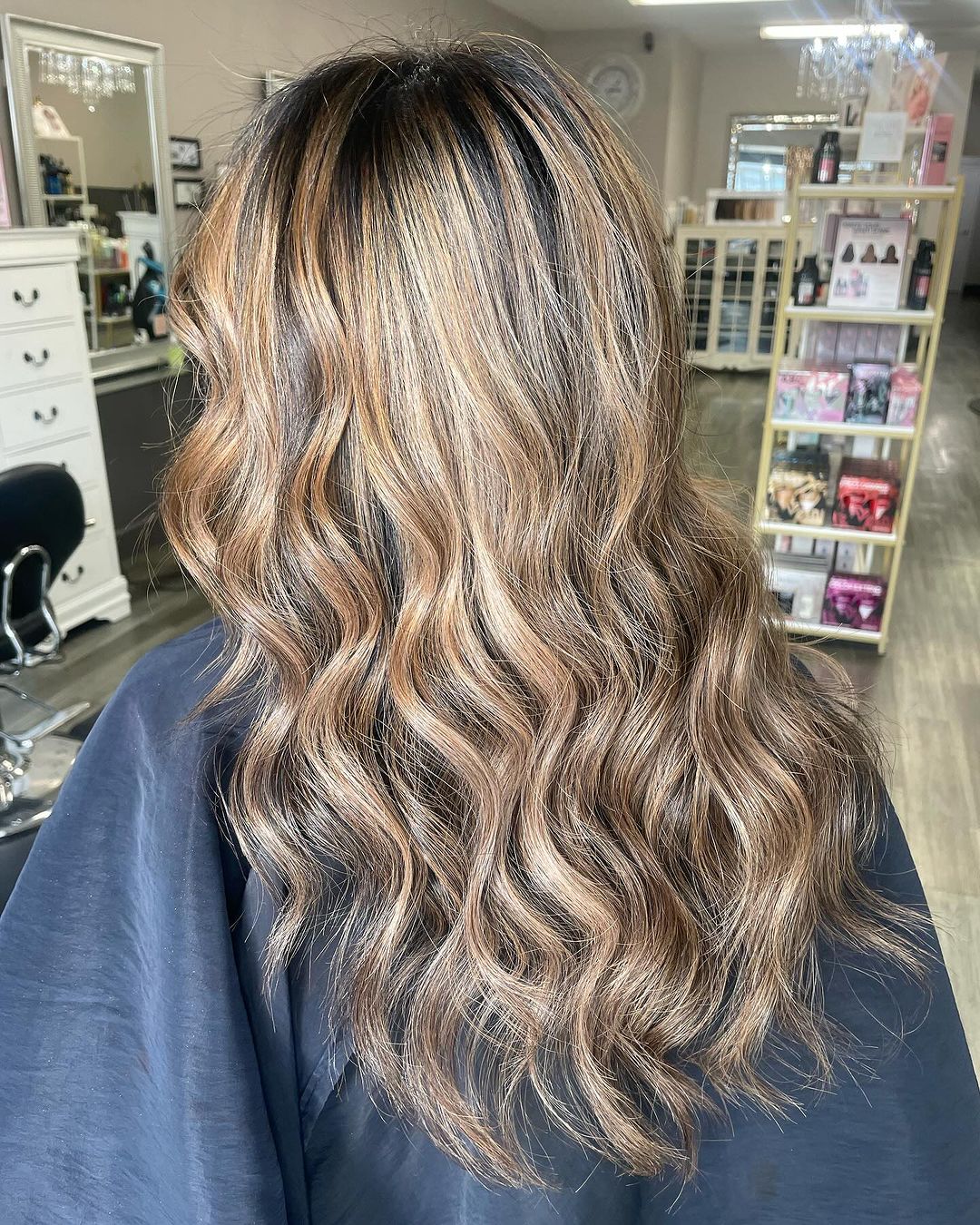 Dark Brown With Honey and Ash Blonde Balayage — Spring Balayage 2027