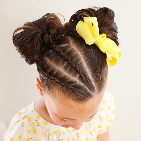 Braided Ponytail with Curls and Gold Beads Braided Ponytail with Curls and Gold Beads — Easter Hairstyles 2027