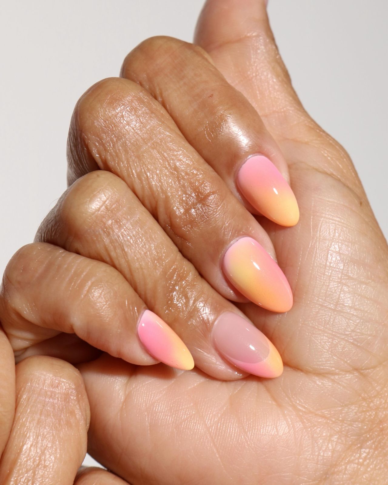 French Tips With A Gradient Effect Visual Idea French Tips With A Gradient Effect Visual Idea — Orange Summer Nails 2027