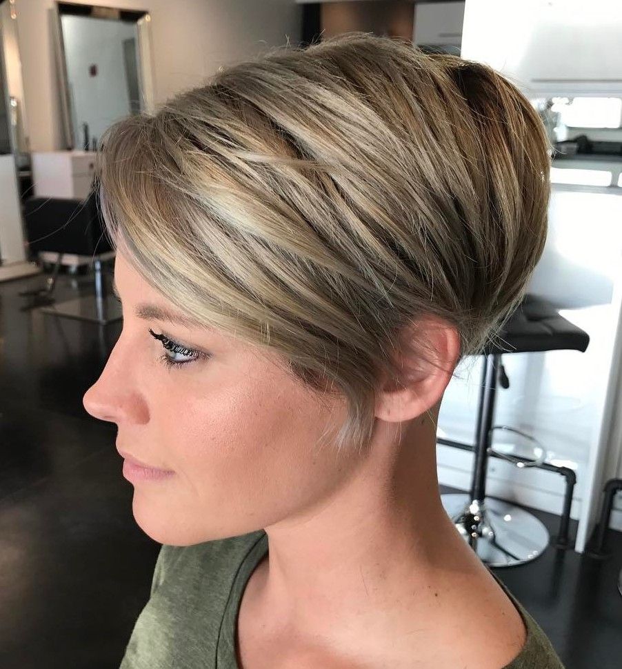 Smooth Light Blonde Pixie With Soft Fringe Smooth Light Blonde Pixie With Soft Fringe — Babylights Pixie 2027