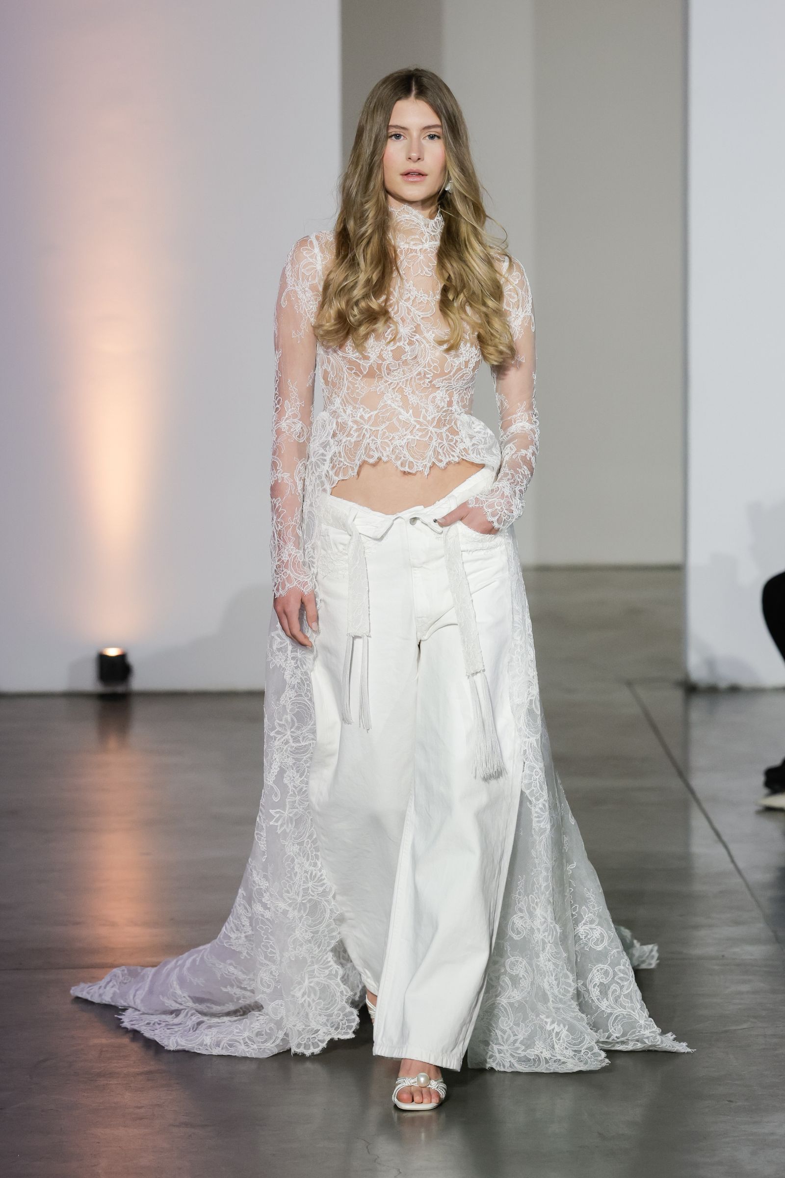 Bridal Sheer Lace Top and Trousers Bridal Sheer Lace Top and Trousers — Sheer Top Outfits 2027