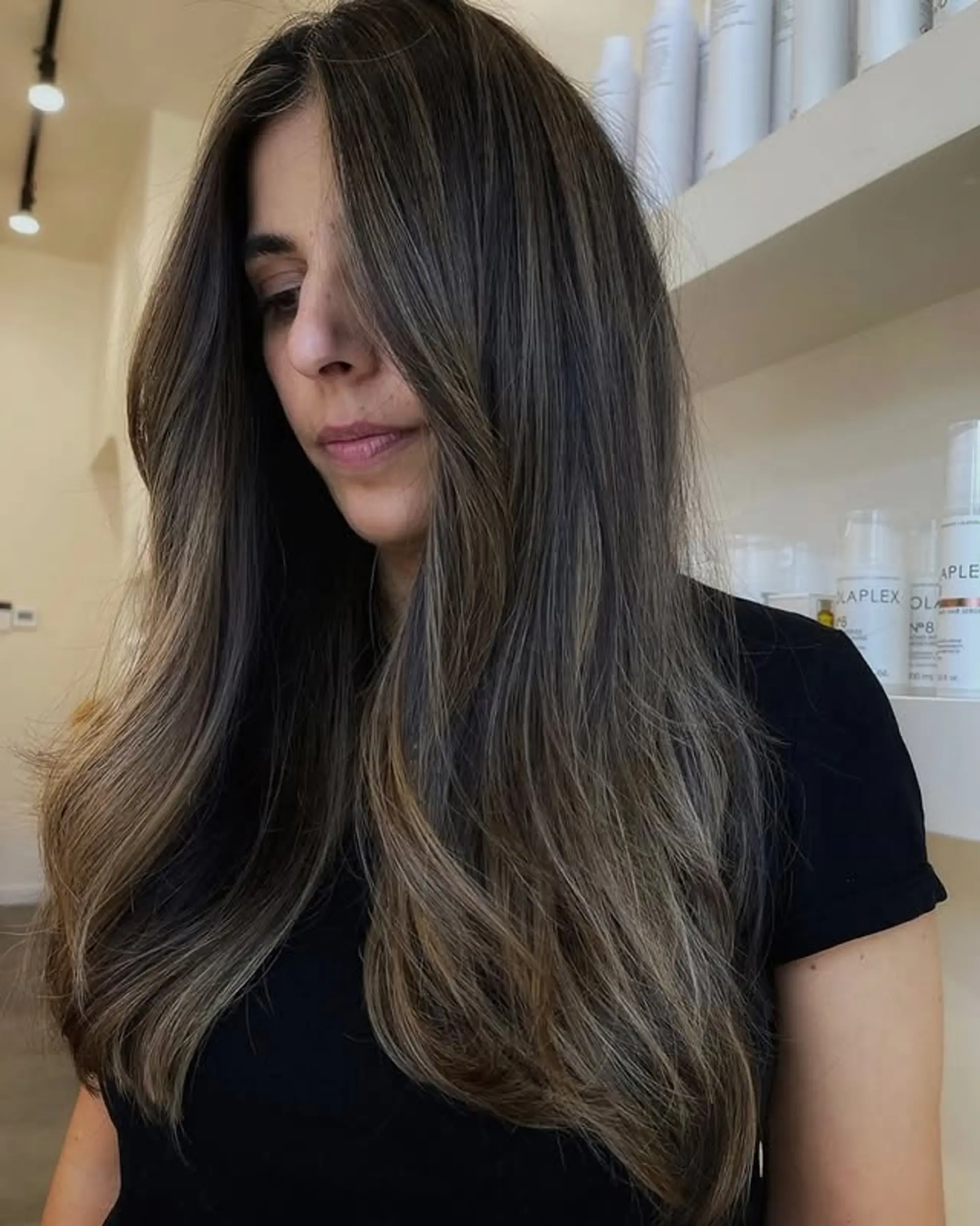 Ash Blonde on Dark Brown Collarbone Ash Blonde on Dark Brown Collarbone — Highlights on Brown Hair 2027
