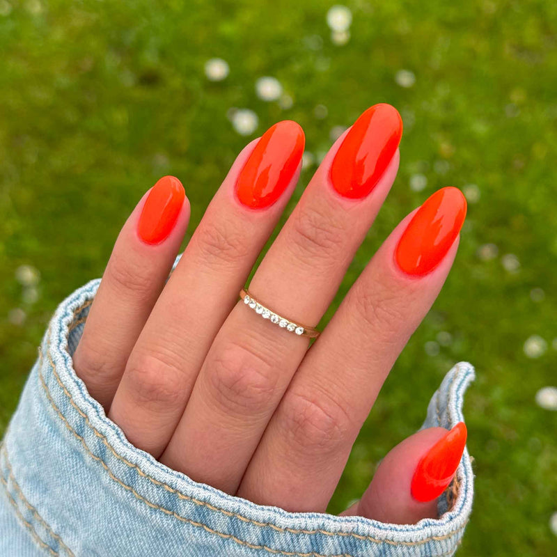 Neon Orange High Gloss — Summer Dip Nails 2027