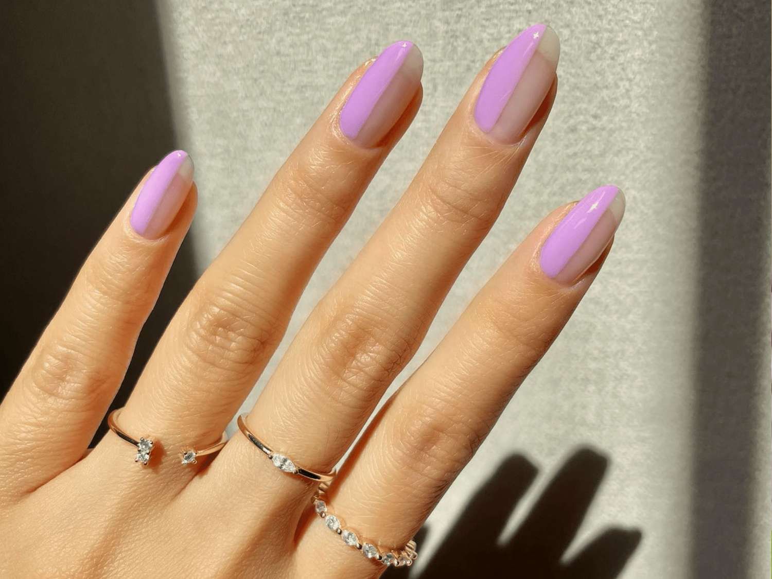 Light Purple With Clear Tips Visual Idea — Lavender Nails 2027