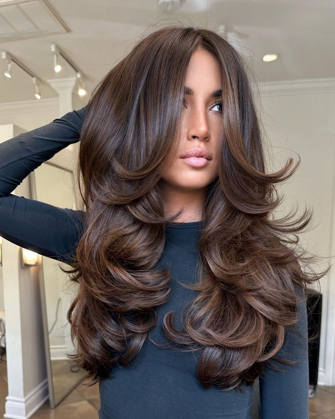 Deep Brown With Lighter Brown Highlights Deep Brown With Lighter Brown Highlights — Rich Brunette 2027