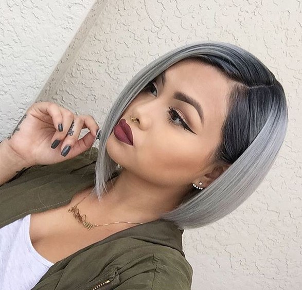 Black To Gray Blonde Color Melt Black To Gray Blonde Color Melt — Balayage on Gray Hair 2027