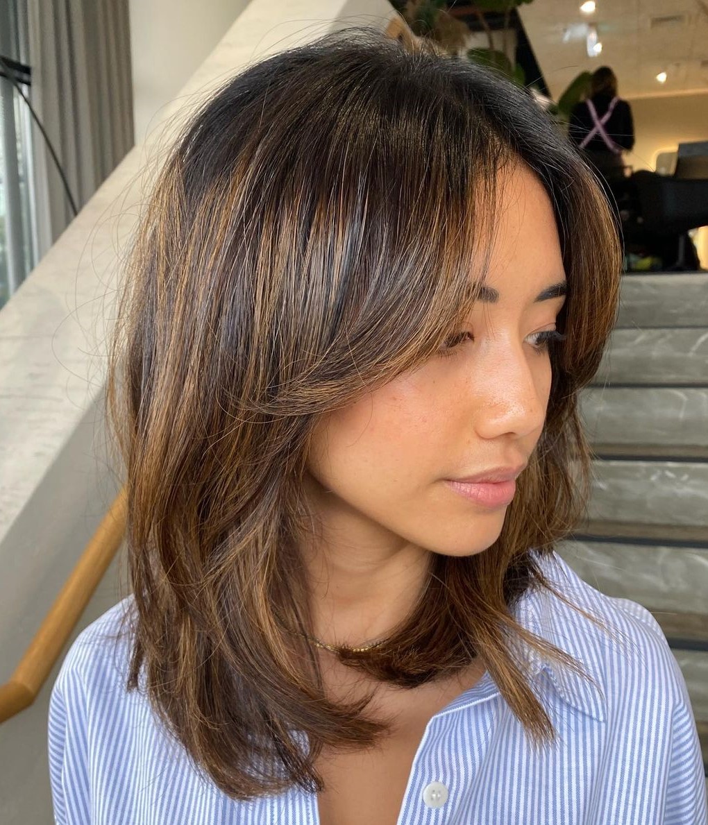 Collarbone Blonde Straight Blowout Collarbone Blonde Straight Blowout — Soft Bangs 2027