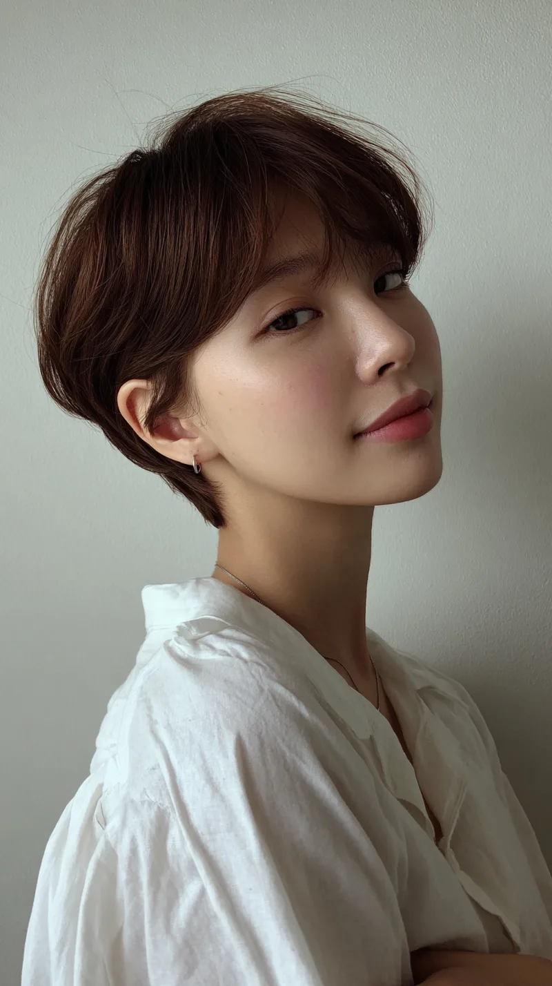 Dark Brown Visual Idea Dark Brown Visual Idea — Short Haircuts 2027