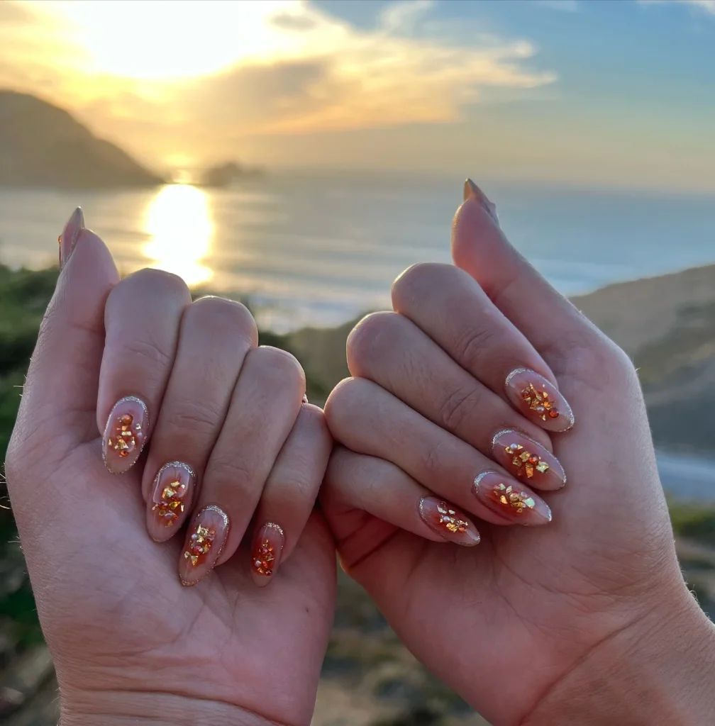 Autumn Celebration Visual Idea — Birthday Nails Almond 2027