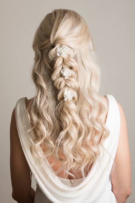 Ash Blonde Waterfall Braid — Bride Hairstyles 2027