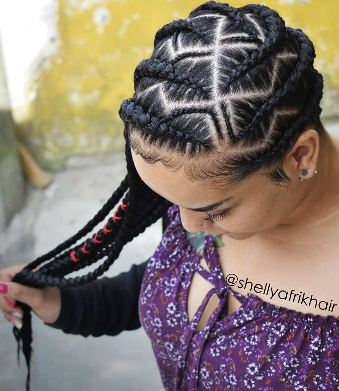 Geometric Cornrows to Ponytail Geometric Cornrows to Ponytail — Sweet 16 Hairstyles 2027