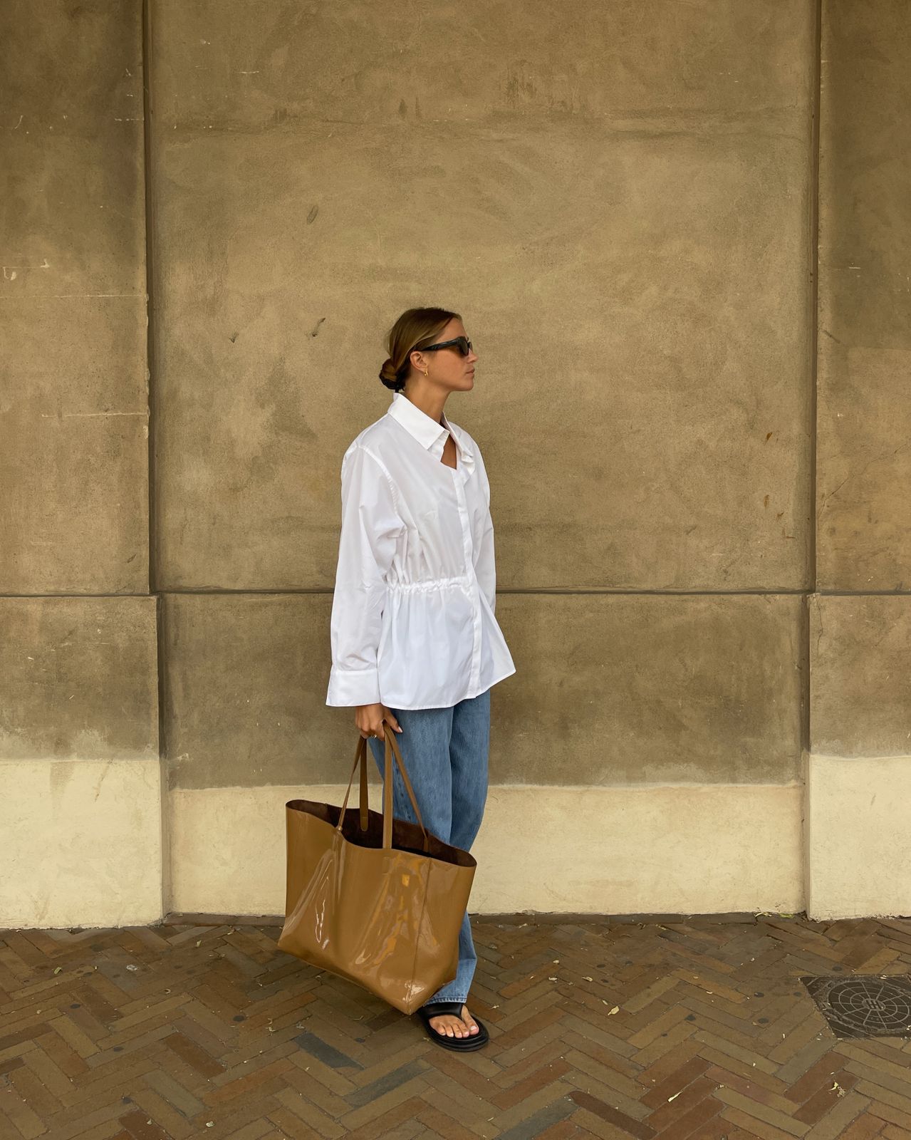 Oversized Button-Down Shirt with Jeans for Classic Scandinavian Street Style — Minimal Scandinavian Outfits 2027
