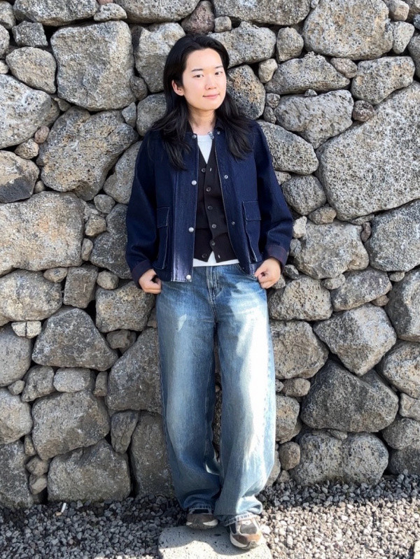 Layered Casual: Bootcut Jeans with Knit Vest and Denim Jacket Layered Casual: Bootcut Jeans with Knit Vest and Denim Jacket — Bootcut Jeans Outfits 2027 with Denim Jacket