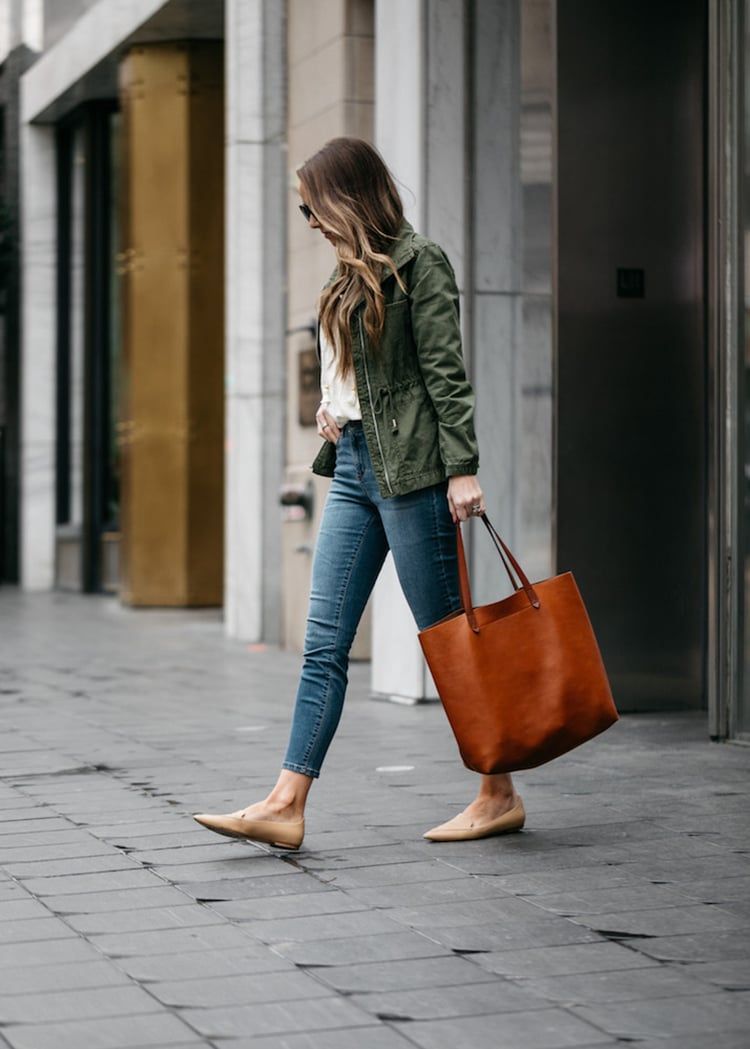 Tan Pointed Flats Outfit Idea Tan Pointed Flats Outfit Idea — Light Jacket Outfits 2027
