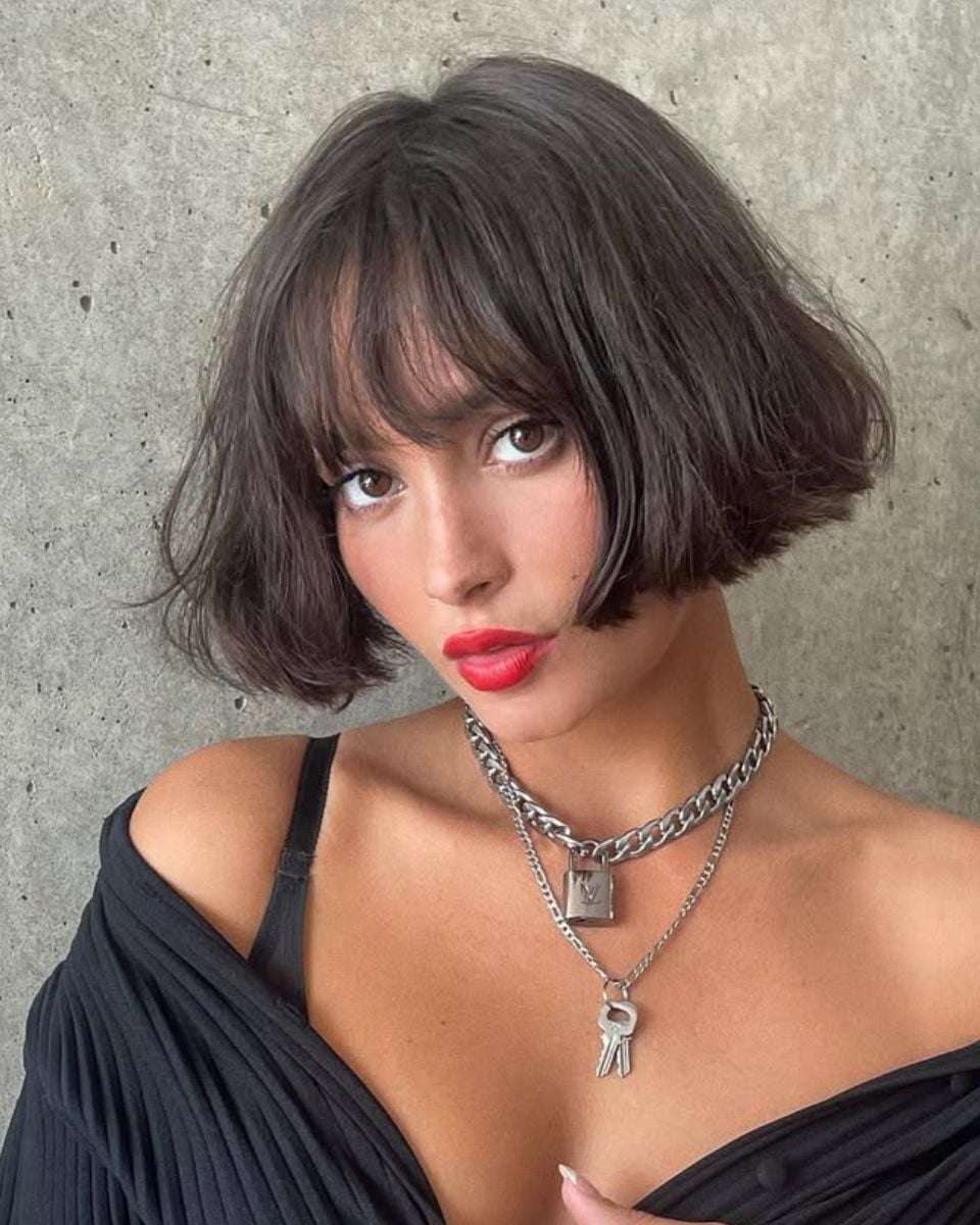 Textured Wavy Dark Brown Bob Textured Wavy Dark Brown Bob — Spring Haircuts 2027