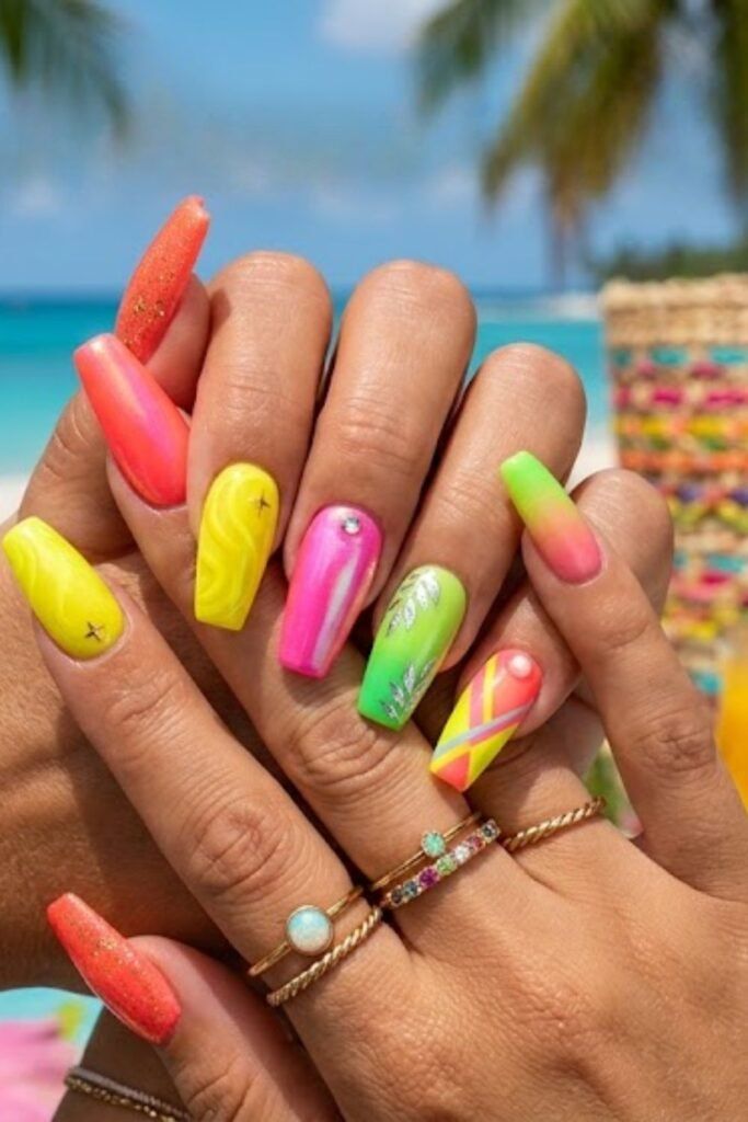 Both Hands Visual Idea Both Hands Visual Idea — Neon Acrylic Nails 2027