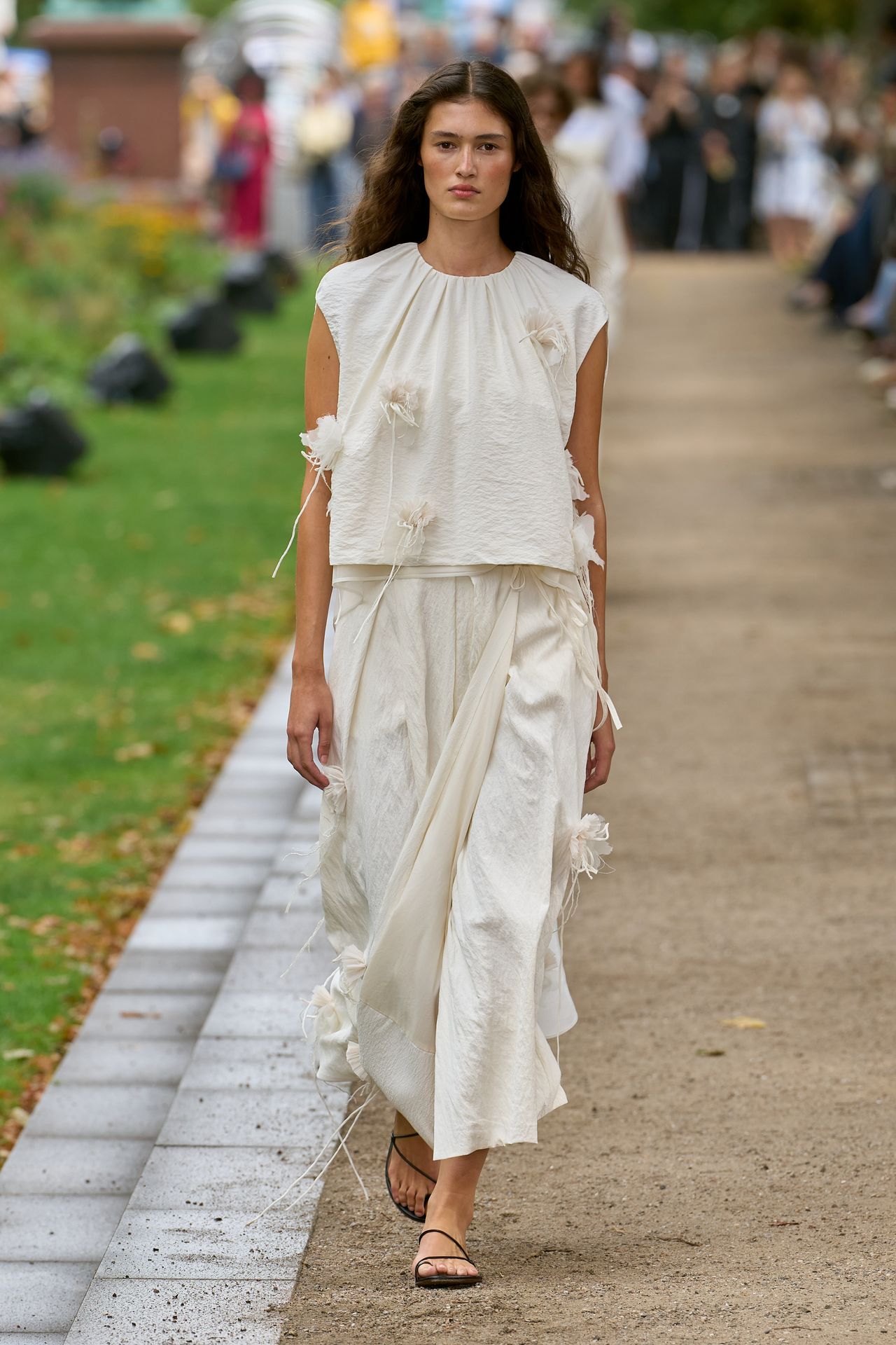 Textured Top and Draped Skirt for a Fashion Moment Textured Top and Draped Skirt for a Fashion Moment — All White Outfits 2027