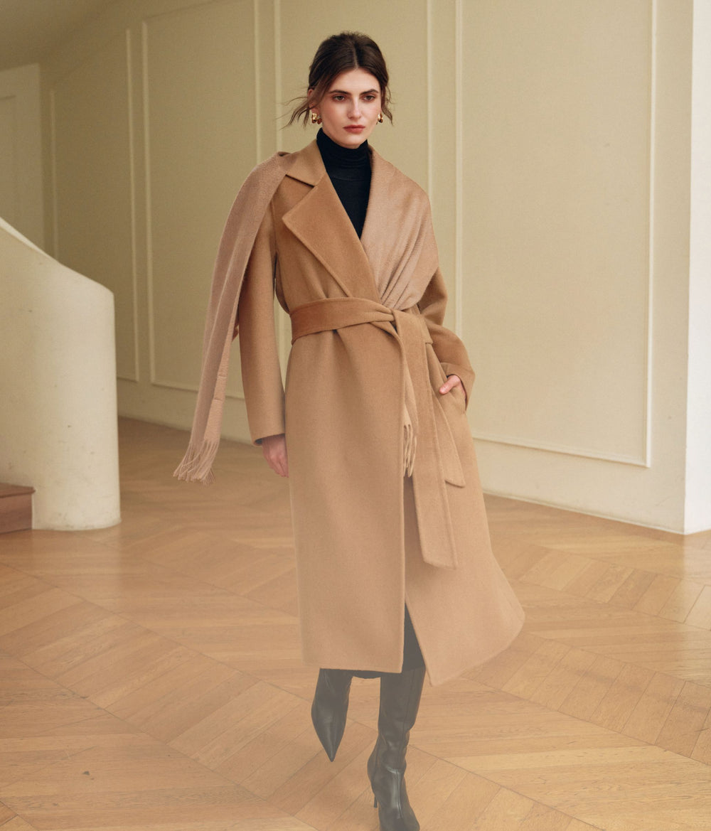 Timeless Elegance: The Belted Camel Coat Ensemble — Designer Outfits 2027