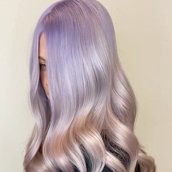 Pale Blonde with Subtle Lavender Tint Pale Blonde with Subtle Lavender Tint — Blonde 2027 with Purple Hair