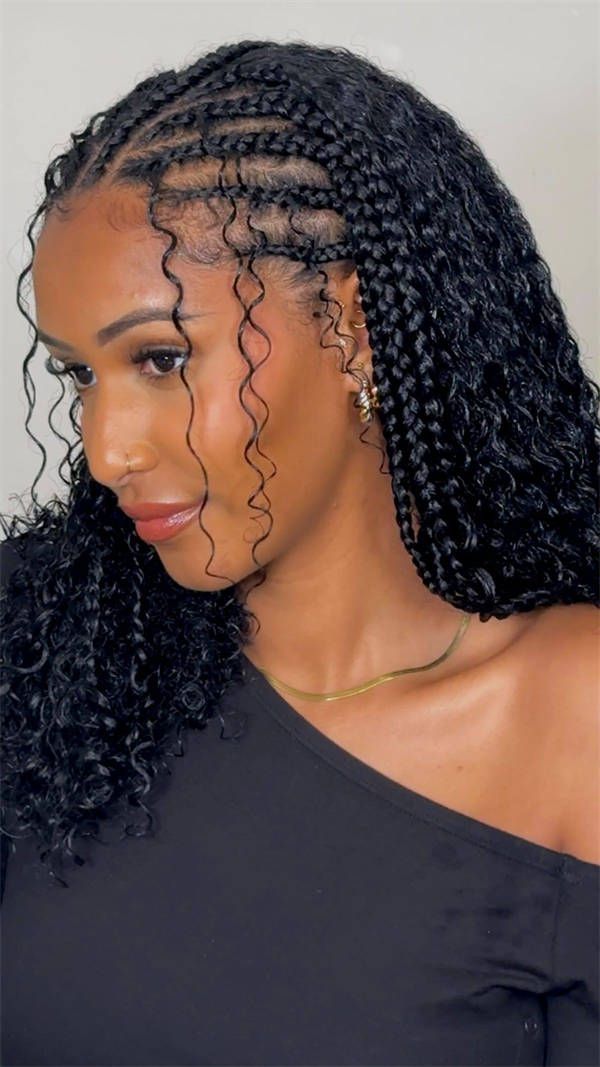 Braided Top Section Curly Weave Braided Top Section Curly Weave — Half Up Half Down Hairstyles 2027 with Weave