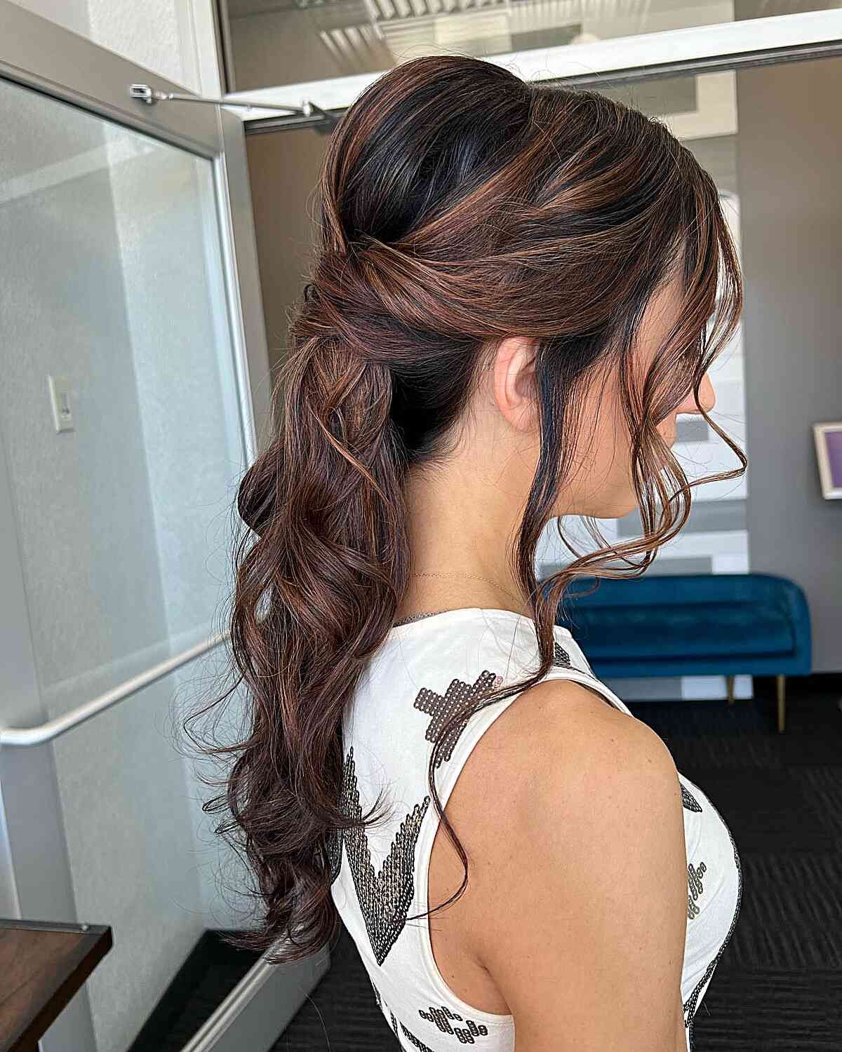 No Bangs Visual Idea — Down Graduation Hairstyles 2027