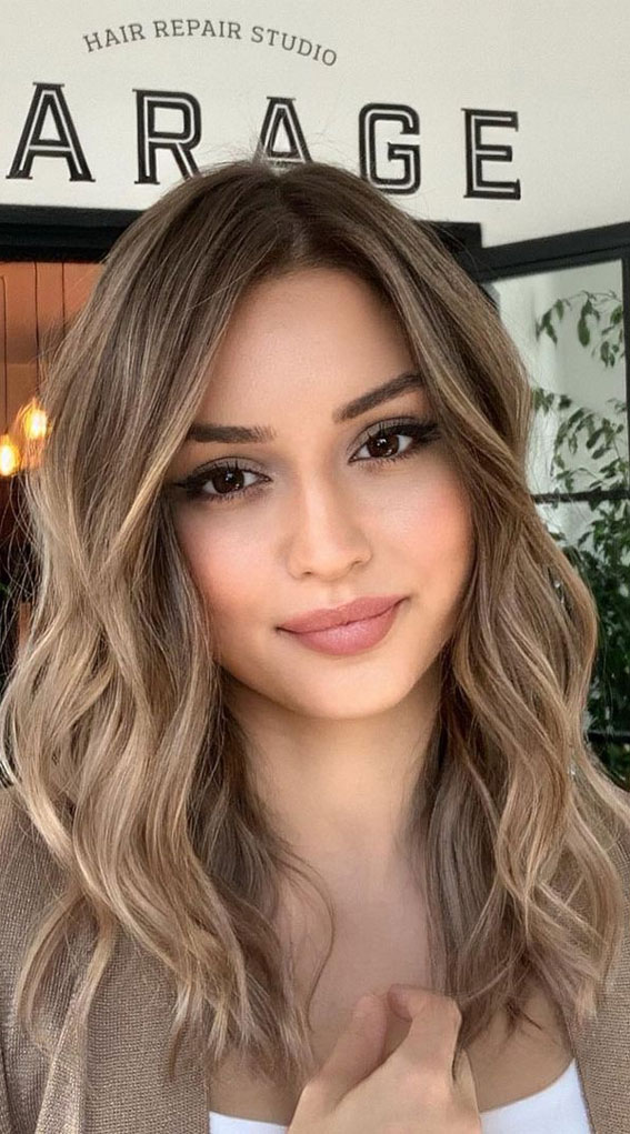 Collarbone Layers With Subtle Blonde Balayage — Spring Balayage 2027