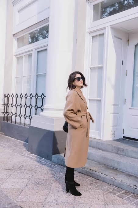 Streamlined Silhouette: Long Camel Coat with Fitted Boots — Camel Coat Outfits 2027