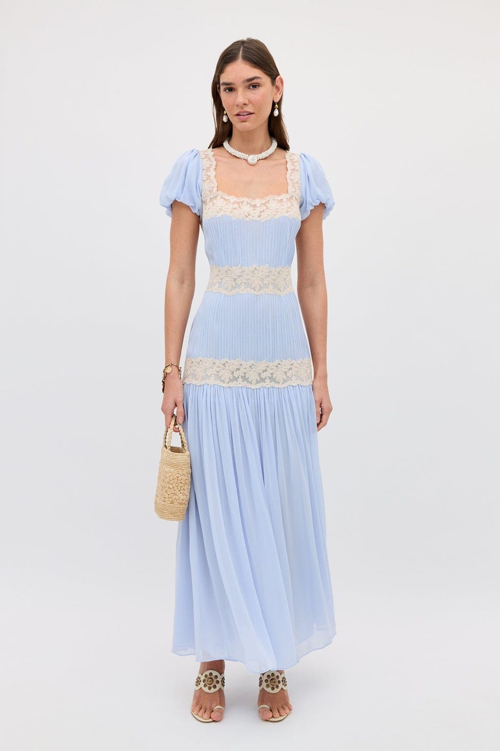 Lace-Trimmed Puff Sleeve Dress for a Romantic Touch Lace-Trimmed Puff Sleeve Dress for a Romantic Touch — Puff Sleeve Dress Outfits 2027