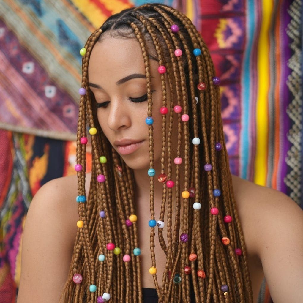 Light Brown Visual Idea Light Brown Visual Idea — Knotless Braids 2027 for Round Face